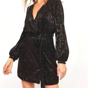 Sequin black dress